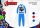 Winterse katoenen interlock kinderpyjama - Avengers - middelblauw - 98