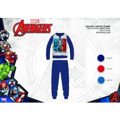   Winterse katoenen interlock kinderpyjama - Avengers - donkerblauw - 140