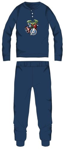 Wraak dikke winterse kinderpyjama - katoenen flanellen pyjama - donkerblauw - 110