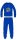 Wraak winterse katoenen kinderpyjama - interlock pyjama - middenblauw - 116