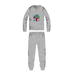  Wraak winterse katoenen kinderpyjama - interlock pyjama - grijs - 104
