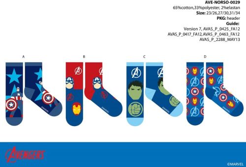 Avengers kinderen katoenen normale sokken - 4 paar/pak