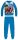 Wraak fleece pyjama - dikke winterse kinderpyjama - lichtblauw - 104