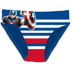 Wraakbad jongens zwembroek - middenblauw - 104