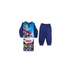   Lange dunne katoenen kinderpyjama - Avengers - 104 - donkerblauw