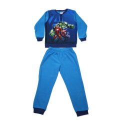 Winterse fleece kinderpyjama - Avengers - middelblauw - 104