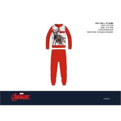 Avengers kinder pyjama - jersey katoenen pyjama - rood - 104