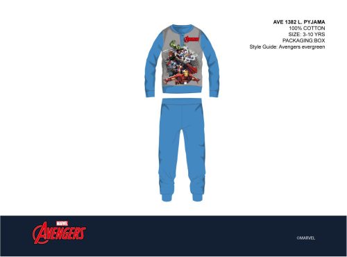 Avengers kinder pyjama - jersey katoenen pyjama - lichtblauw - 110
