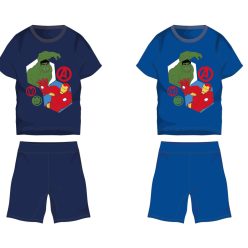   Avengers katoenen zomeroutfit - T-shirt en korte broek set - middenblauw - 110
