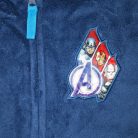 Kinderbadjas met capuchon - Coral - Avengers - donkerblauw - 128