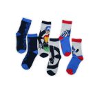Kinderen katoenen enkelsokken - 3 paar - Wraakzuchtigen - donkerblauw-grijs-middenblauw - 23-26