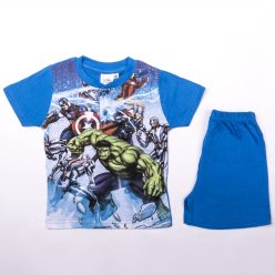   Korte mouw katoenen kinderpak - Avengers - Ultron - middelblauw - 98