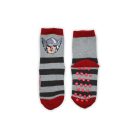 Antislip kinderbeenwarmers - Avengers - volledig pluche - grijs-rood - 23-26