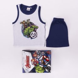 Mouwloze katoenen kinderpyjama - Avengers - donkerblauw - 98