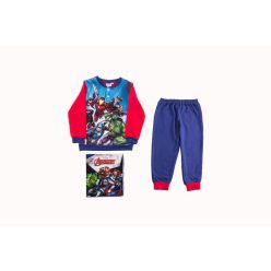 Flanellen kinderpyjama - Avengers - donkerblauw-rood - 122