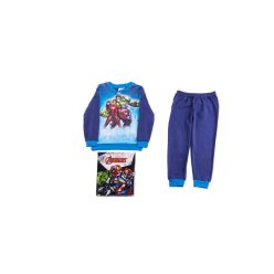   Dikke katoenen kinderpyjama - Avengers - donkerblauw-blauw - 110