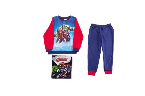 Dikke katoenen kinderpyjama - Avengers - donkerblauw-rood - 110
