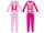 Barbie winterse dikke katoenen pyjama voor meisjes - flanel - roze - 110