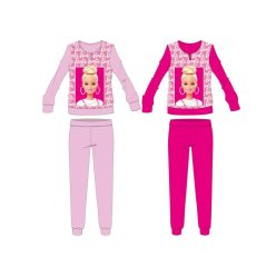   Barbie winter dikke katoenen pyjama voor meisjes - flanel - roze - 140