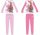Barbie katoenen jersey kinderpyjama - lichtroze - 128