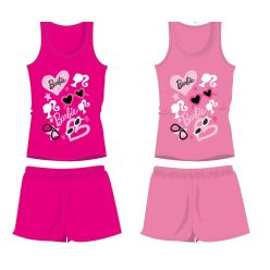 Barbie katoenen zomer set - top-korte broek set - roze - 128