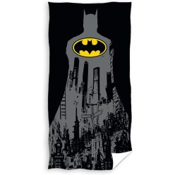   Batman kinder strandhanddoek - 100% katoen - 70x140 cm - zwart