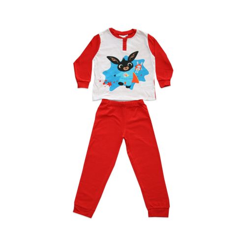 Lange dunne katoenen kinderpyjama - Bing Bunny - Jersey - rood - 116