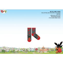   Bing konijn anti-slip pluche enkel sokken voor kinderen - grijs-rood - 27-30