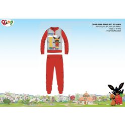   Winterse katoenen interlock kinderpyjama - Bing Konijn - rood - 104
