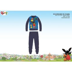   Winterse katoenen interlock kinderpyjama - Bing Konijn - donkerblauw - 110