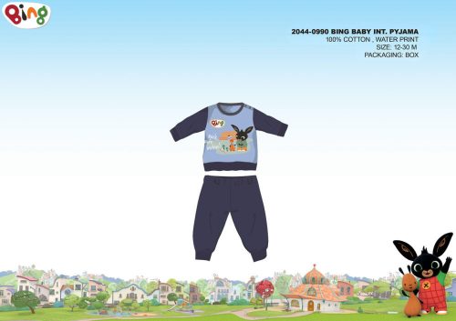 Winter katoenen interlock baby pyjama - Bing Bunny