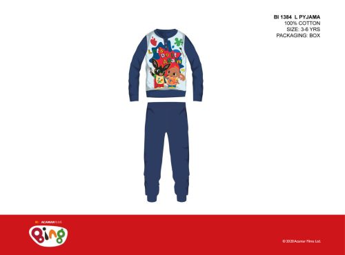 Bing konijnen kinderpyjama - jersey katoenen pyjama - donkerblauw - 110