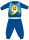 Baby Shark winter dikke baby pyjama - katoenen flanel pyjama - middelblauw - 80