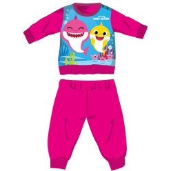   Baby Shark winter dikke baby pyjama - katoenen flanel pyjama - roze - 92
