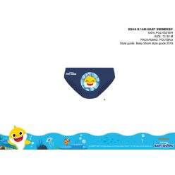   Baby haai baby badpak onderkant voor jongens - donkerblauw - 98
