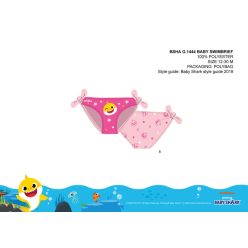   Baby Shark baby badpak onderkant voor meisjes - lichtroze - 98