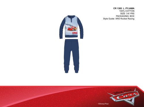Disney Cars dunne katoenen kinderpyjama - jersey pyjama - donkerblauw - 98