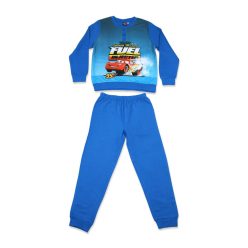 Winter flanellen kinderpyjama - Cars - middenblauw - 98