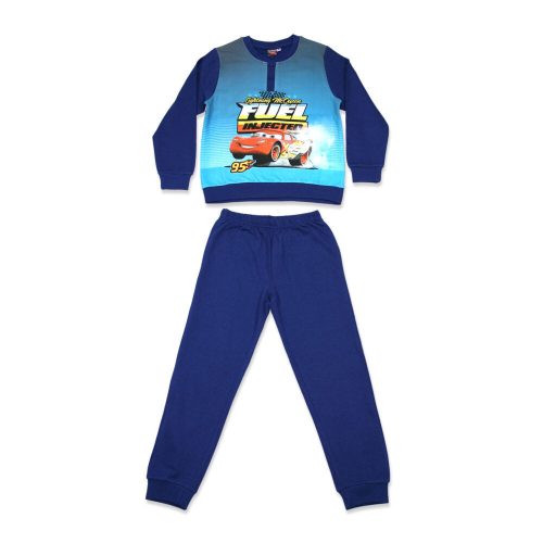 Winter flanellen kinderpyjama - Cars - donkerblauw - 122