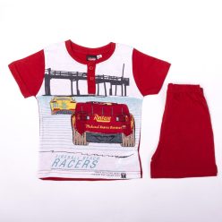   Korte mouw katoenen kinderpyjama - Cars - raceauto's - rood - 98
