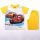 Cars jongens katoenen zomeroutfit - T-shirt-korte broek set - geel - 128