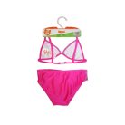 44 Grappige kat tweedelig badpak voor meisjes - driehoekig bovenstuk - roze - 110