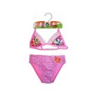 44 Grappige kat tweedelig badpak voor meisjes - driehoekig bovenstuk - roze - 110