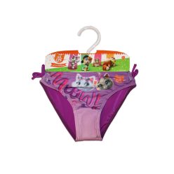 44 Grappige kat badpak onderkant voor meisjes - paars - 104