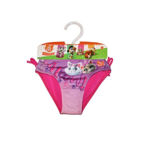 44 Grappige kat badpak onderkant voor meisjes - roze - 116