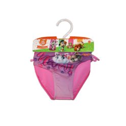 44 Grappige kat badpak onderkant voor meisjes - roze - 116