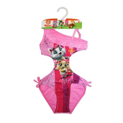 44 Fladderige kat trikini voor meisjes - roze - 110