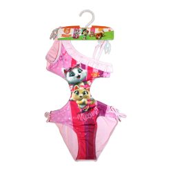 44 Fladderige kat trikini voor meisjes - lichtroze - 110