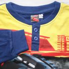 Lange dunne katoenen kinderpyjama - Cars - Drag strip masters print - Jersey - donkerblauw - 122
