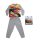 Lange dunne katoenen kinderpyjama - Cars - Drag strip masters print - Jersey - grijs - 122